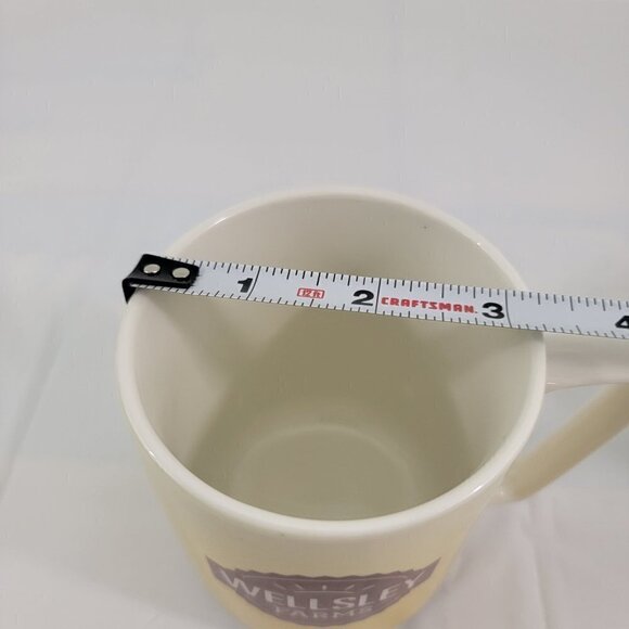Wellsley Farms 12 Oz Porcelain Coffee Tea Mugs Cup – Set of 2 - Picture 7 of 14
